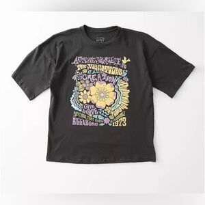 NWT Billabong Cosmic Trip Oversized T-Shirt Size XS Girls